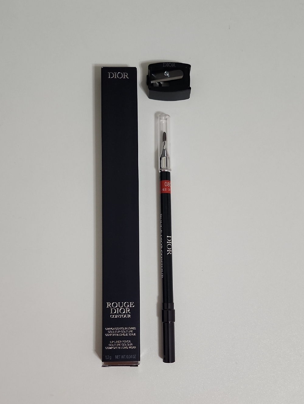 Rouge Dior Contour No-Transfer Lip Liner Pencil 080 Red Smile 0.04 oz NWT